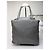 Tote Sac cabas Vintage Prada Nylon Gris Noir - vue 8
