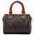 Céline Celine Monogram Canvas Boston Bag Brown