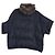 Brunello Cucinelli Black Nylon Down Poncho with Fur Collar