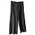 Chanel Calças Wide Leg em Seda e Algodão Preto