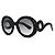 Prada Crystal Baroque SPR 31P Óculos de sol Oversized Preto