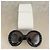 Prada Crystal Baroque SPR 31P Óculos de sol Oversized Preto - vista 3