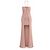Vestido Maxi Halterneck Acanalado Jacquemus - Rosa Blush