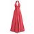 Autre Marque Jesús del Pozo Seiden-Maxikleid mit Neckholder