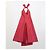 Autre Marque Jesús del Pozo Seiden-Maxikleid mit Neckholder - Ansicht 4
