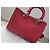 Dior Diorissimo Handtasche aus genarbtem Leder - Rot - Ansicht 13