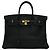 Hermès Hermes Birkin 40 Tote Bag aus schwarzem Ardennes-Leder