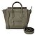 Céline Bolsa Celine Luggage Nano em couro de bezerro Gray