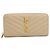 Autre Marque Cartera larga Saint Laurent de piel beige