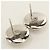 Pendientes de botón Chanel Silver - vista 3