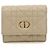 Cartera tri-fold Christian Dior Beige
