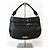 Borsa Hobo Burberry Waltham in pelle martellata nera