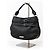 Borsa Hobo Burberry Waltham in pelle martellata nera - vista 2