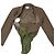 Autre Marque FUMIE TANAKA chaqueta rompers Bodysuit Jacket - vista 8
