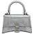Hourglass Borsa Balenciaga Hour Glass in pelle 2way Silver 592833 - vista 13