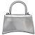 Hourglass Borsa Balenciaga Hour Glass in pelle 2way Silver 592833 - vista 2