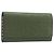 LOEWE Key Case Leather Green Gold Tone