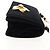 Sac à épaule à chaîne PRADA Velours Noir Or - vue 4
