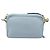 Borsa a tracolla Miu Miu Madras in pelle azzurro e oro - vista 2