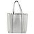 Borsa Balenciaga Everyday Tote XXS in pelle 2way argento 551815 - vista 2