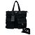 Bolsa de ombro Prada em nylon e couro com logo triângulo