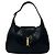Bolsa semi ombro em couro com logo e ferragens GUCCI Old Gucci Jackie