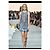 Abito Roberto Cavalli Primavera 2015 in Broccato e Denim - vista 2
