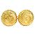 Orecchini a clip Chanel Gold CC placcati oro a raggiera