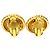 Orecchini a clip Chanel Gold CC placcati oro a raggiera - vista 2