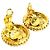 Orecchini a clip Chanel Gold CC placcati oro a raggiera - vista 5