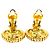 Orecchini a clip Chanel Gold CC placcati oro a raggiera - vista 6