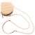 Chanel Beige Quilted Lambskin About Pearls Round Clutch with Chain - vista 15