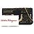 Salvatore Ferragamo Borsa a spalla Ferragamo Thalia in raso nero con paillettes e Gancini - vista 6