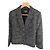 Chaqueta de tweed CHANEL negra con blanco