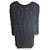 Abito Dries van Noten in seta nera con decorazioni in piume