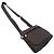 Borsa a tracolla/messenger Chanel in nylon marrone scuro - vista 4