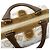 Bolsa Boston Loewe em lona bege e castanha - vista 11