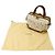 Bolsa Boston Loewe em lona bege e castanha - vista 7
