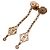 Hermès Boucles d'oreilles puces Hermes Pink Gold