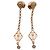 Hermès Boucles d'oreilles puces Hermes Pink Gold - vue 3