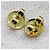 Boucles d'oreilles puces Harry Winston en or jaune 18K - vue 10