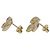 Boucles d'oreilles puces Harry Winston en or jaune 18K - vue 4