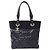 Bolso Tote Chanel de lona recubierta negra