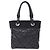 Bolso Tote Chanel de lona recubierta negra - vista 2