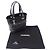 Bolso Tote Chanel de lona recubierta negra - vista 8