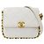 Timeless Bolsa de ombro Chanel em couro branco