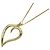Autre Marque Tiffany & Co. Open Leaf Heart Halskette aus Gelbgold