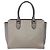 Borsa a mano Prada in pelle Greige - vista 3