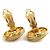 Boucles d'oreilles clips Chanel en métal doré - vue 5