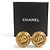 Boucles d'oreilles clips Chanel en métal doré - vue 8